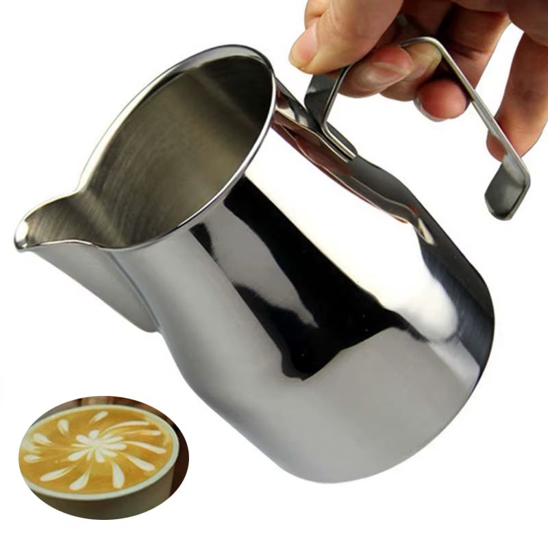 Stainless Steel Milk Frothing Pitcher for Latte Art - 350/500ml Capacity Coffee Jug for Espresso Machines