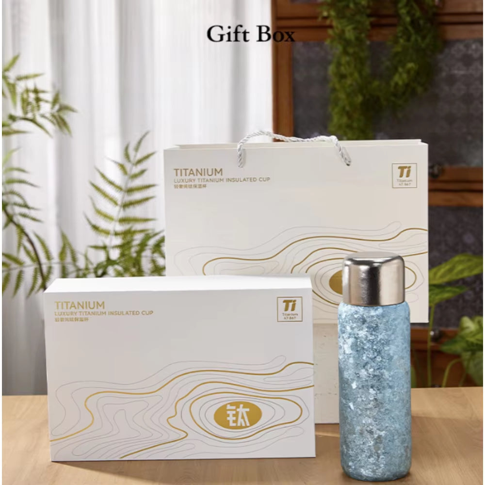 16 oz (500 mL) Premium Titanium Vacuum Insulated Mug with Slim Base for Car Cup Holders - Ideal for Outdoor Travel and Thermal Retention