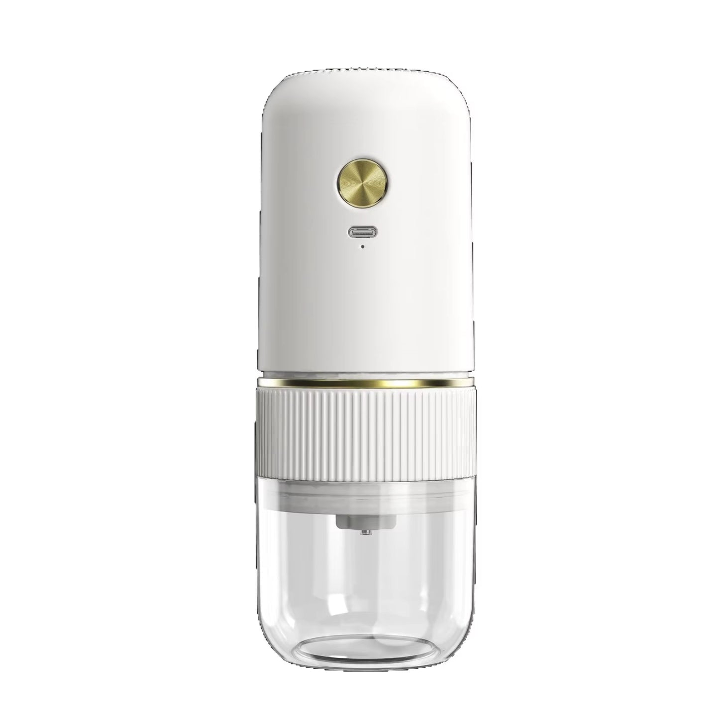 Electric Italian-Style Hand-Brewed Coffee Bean Grinder Adjustable Coarseness Small Household Conical Burr Grinder Plastic