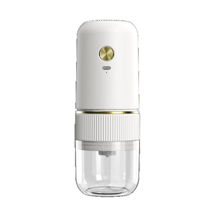 Electric Italian-Style Hand-Brewed Coffee Bean Grinder Adjustable Coarseness Small Household Conical Burr Grinder Plastic
