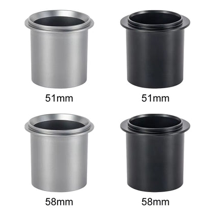 Wholesale 51/58mm Silver Espresso Dosing Cup for Coffee Powder Tools