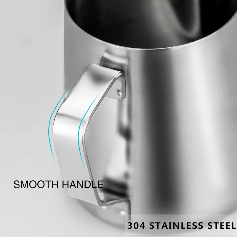 350ml Stainless Steel Camping Coffee Frothing Pitcher - Espresso Steaming and Latte Frother Cup