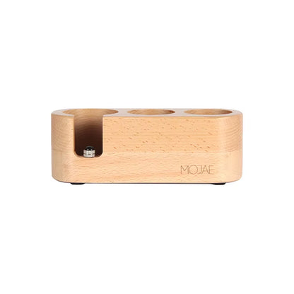 MOJAE 51mm Wooden Coffee Tamper Station with Three Holes - Coffee Tool Holder