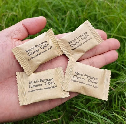 Effervescent Multi-Surface Cleaning Tablets for Household Use