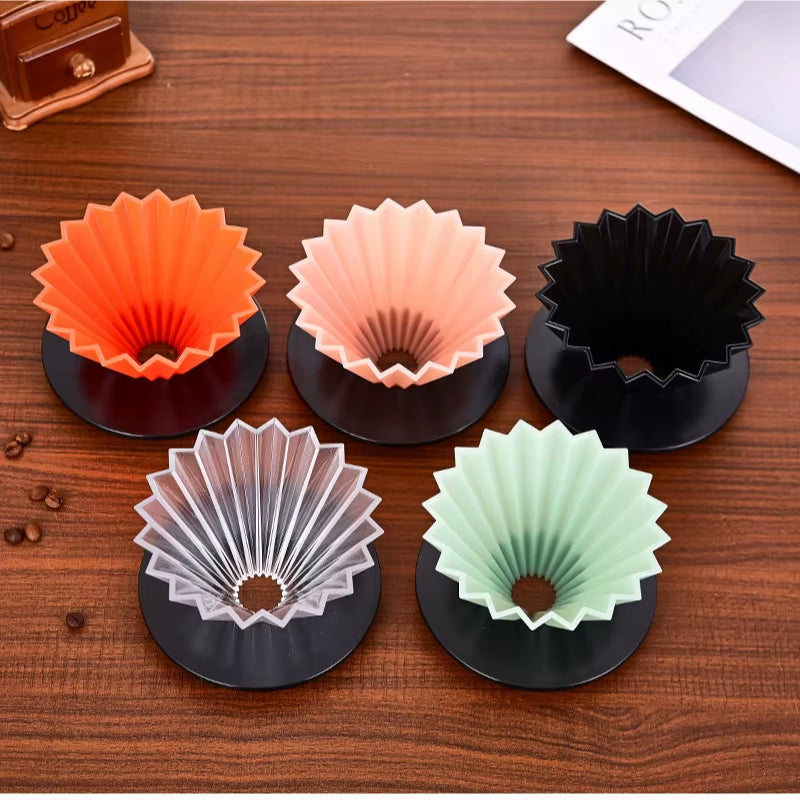 JDJ Classic Multifunctional Portable Eco-Friendly Ceramic Bone China Reusable Coffee Origami Filter