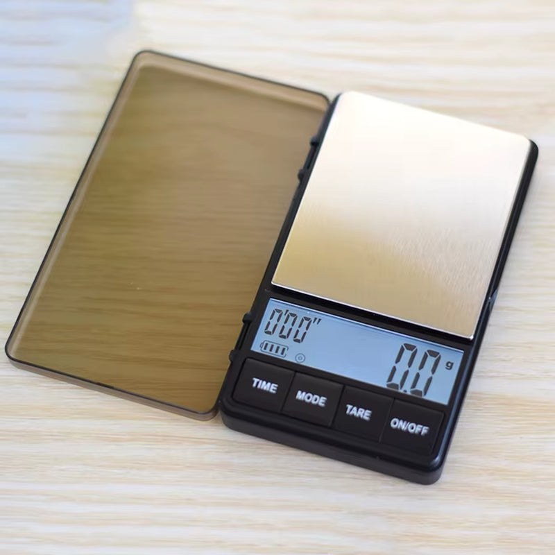 1000G 0.1G Mini Coffee Scale Pocket Personal Scale Electronic Digital Timer Espresso Coffee Scale Kitchen
