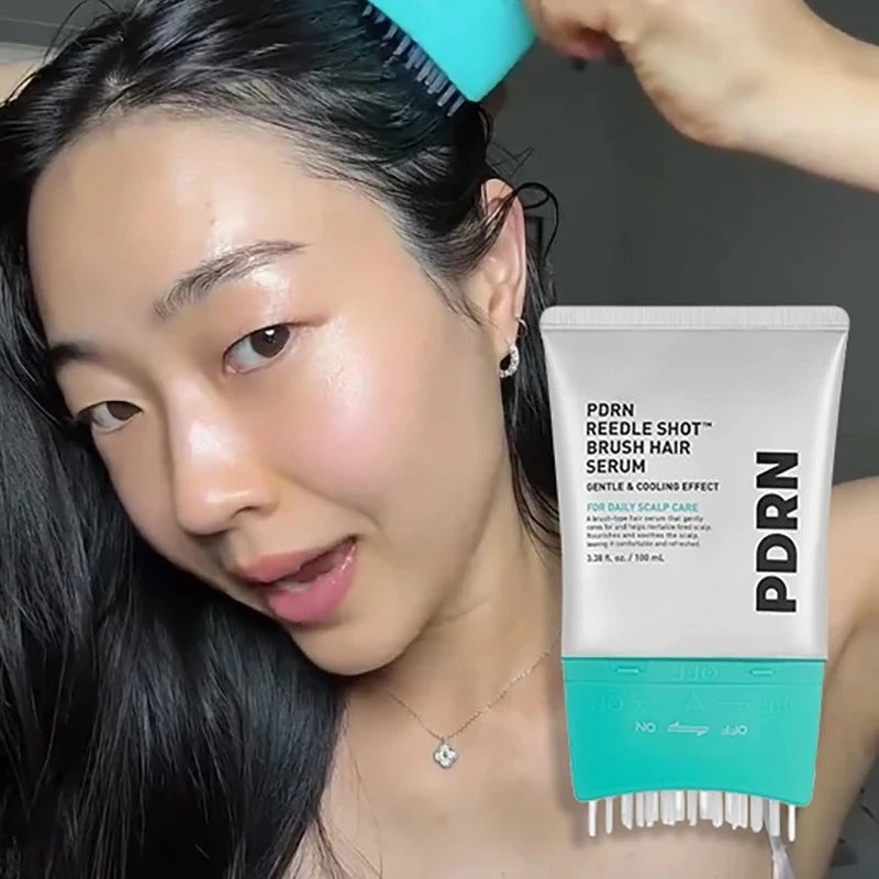 Pdrn Reedle Shot Brush Hair Serum - Nourishing and Strengthening Essence for Daily Scalp Care and Enhanced Scalp Health