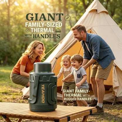 5000ml (169oz) High-Capacity Vacuum Flask - 316L Stainless Steel Thermal Jug for Outdoor Camping