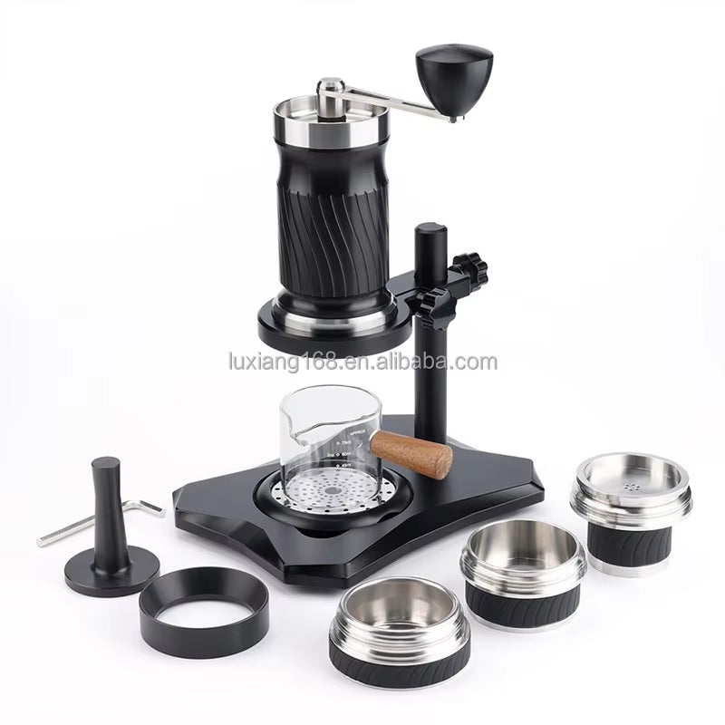 Manual Espresso Coffee Maker - Portable Handheld Machine with 9-12 Bar Pressure for Travel Use