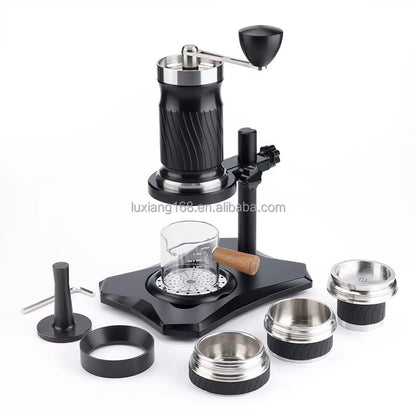Manual Espresso Coffee Maker - Portable Handheld Machine with 9-12 Bar Pressure for Travel Use