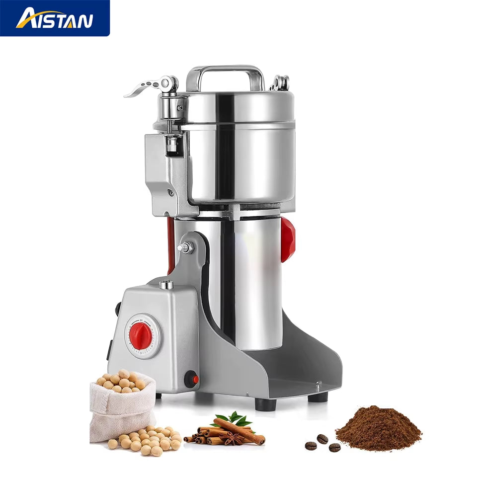 800G High-Speed Electric Coffee and Spice Grinder Mill with Enhanced Safety Features for Commercial Applications