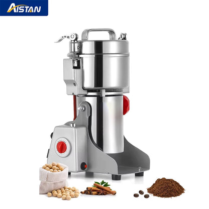 800G High-Speed Electric Coffee and Spice Grinder Mill with Enhanced Safety Features for Commercial Applications