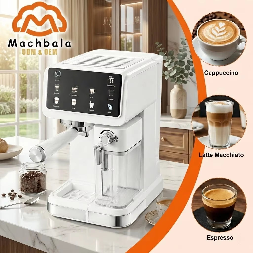 2025 Fully Automatic Commercial Espresso Coffee Machine with Grinder - Office Smart Coffee Bean to Cup Dr GT2
