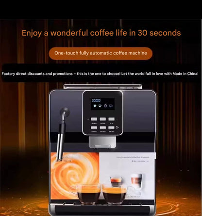 Energy Saving 20 Oz Household Espresso Coffee Vending Machine Semi-Automatic Large Capacity Freshly Ground Brushed Stainless 40