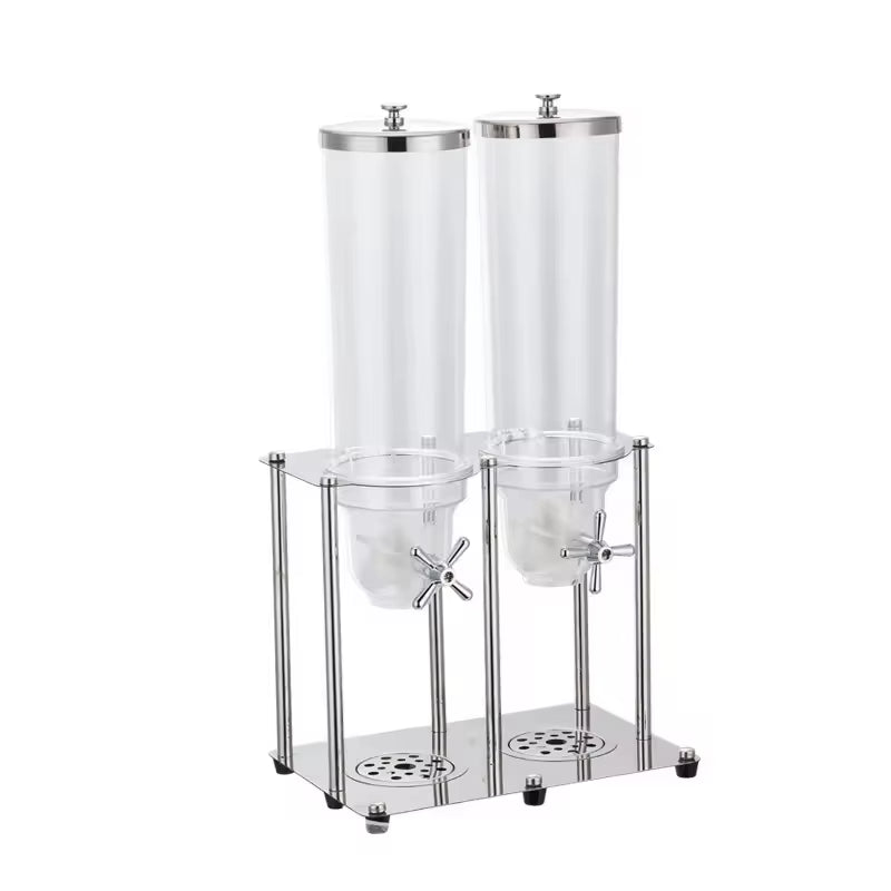 Stainless Steel Grain and Cereal Dispenser - Coffee Bean Storage Container (3.5L, 7L, 10.5L)