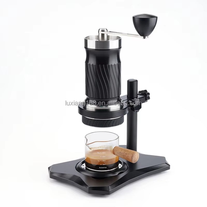 Manual Espresso Coffee Maker - Portable Handheld Machine with 9-12 Bar Pressure for Travel Use
