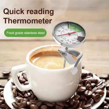 Digital Instant Read Thermometer for Food and Beverages with Metal Probe - Ideal for Baking and Cooking