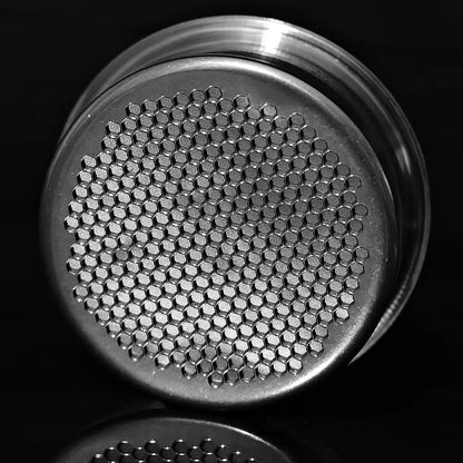 Mischief 58.5mm Honeycomb Coffee Basket with Super Fine Filter Screen for Bottomless Portafilter