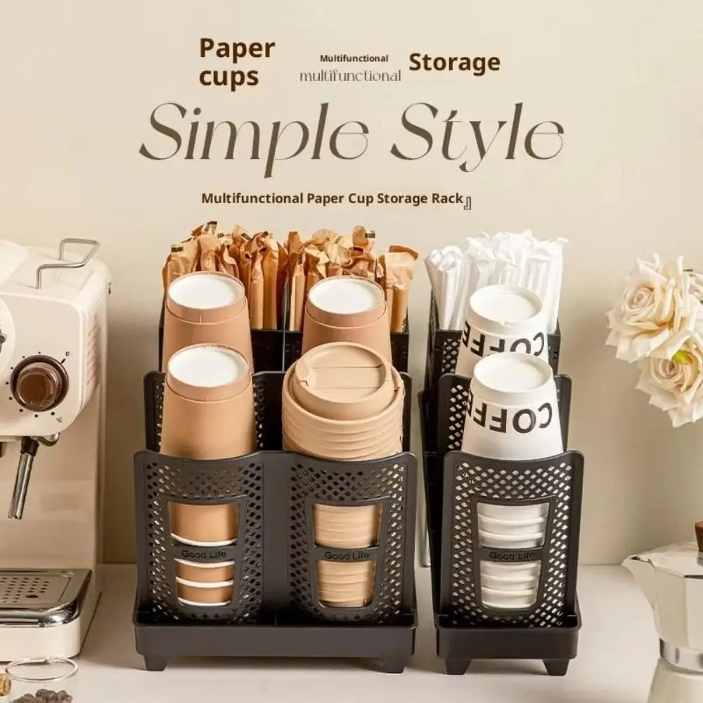 Multifunctional Detachable Coffee Cup Storage Rack with Ample Capacity and Space-Efficient Design
