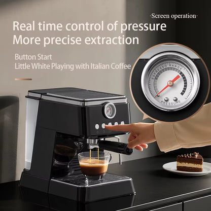 Hot OEM Professional Espresso Machine Home/Commercial Coffee Maker Cappuccino with Steam Wand