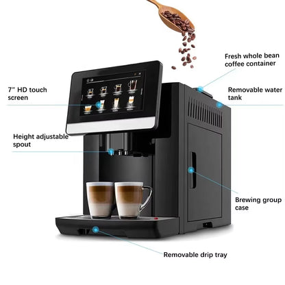 2025 Super Fully-Automatic Espresso Coffee Machine with 19 Drinks