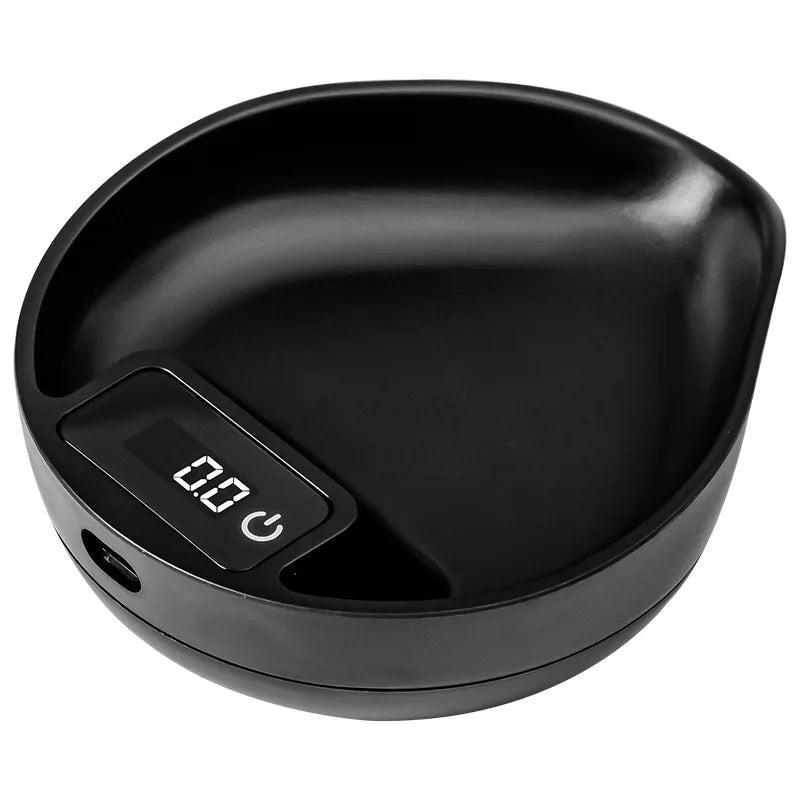 Precision Mini Digital Coffee Scale with 0.1g Accuracy - Portable Espresso Brewing Weighing Scale with Bean Plate for Kitchen and Outdoor Use