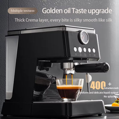 Hot OEM Professional Espresso Machine Home/Commercial Coffee Maker Cappuccino with Steam Wand