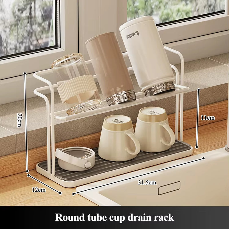 2-Layer Metal Dual Universal Drink Holder with Multifunctional Design