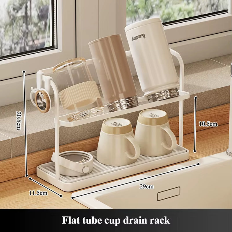 2-Layer Metal Dual Universal Drink Holder with Multifunctional Design