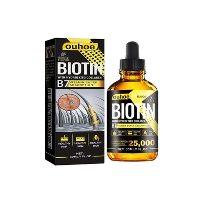 Collagen B7 Vitamin Hair Growth Essential Oil - Scalp Treatment Set for Optimal Hair Nourishment and Loss Prevention for Men and Women