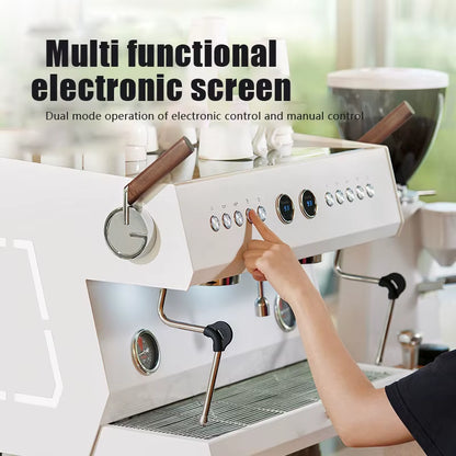 Premium Commercial Espresso Coffee Machine with Smart Automatic Boiler for Professional Use