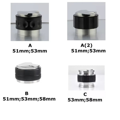 Dual Head Adjustable Depth 51Mm 53Mm 58Mm Coffee Leveler Tamper and Distributor Tool Espresso Hand Tampers