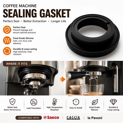 Custom Food-Grade EPDM Silicone Rubber O-Ring Sealing Gasket for Saeco, Gaggia, and La Pavoni Espresso Machines