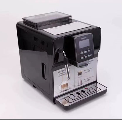 Energy Saving 20 Oz Household Espresso Coffee Vending Machine Semi-Automatic Large Capacity Freshly Ground Brushed Stainless 40