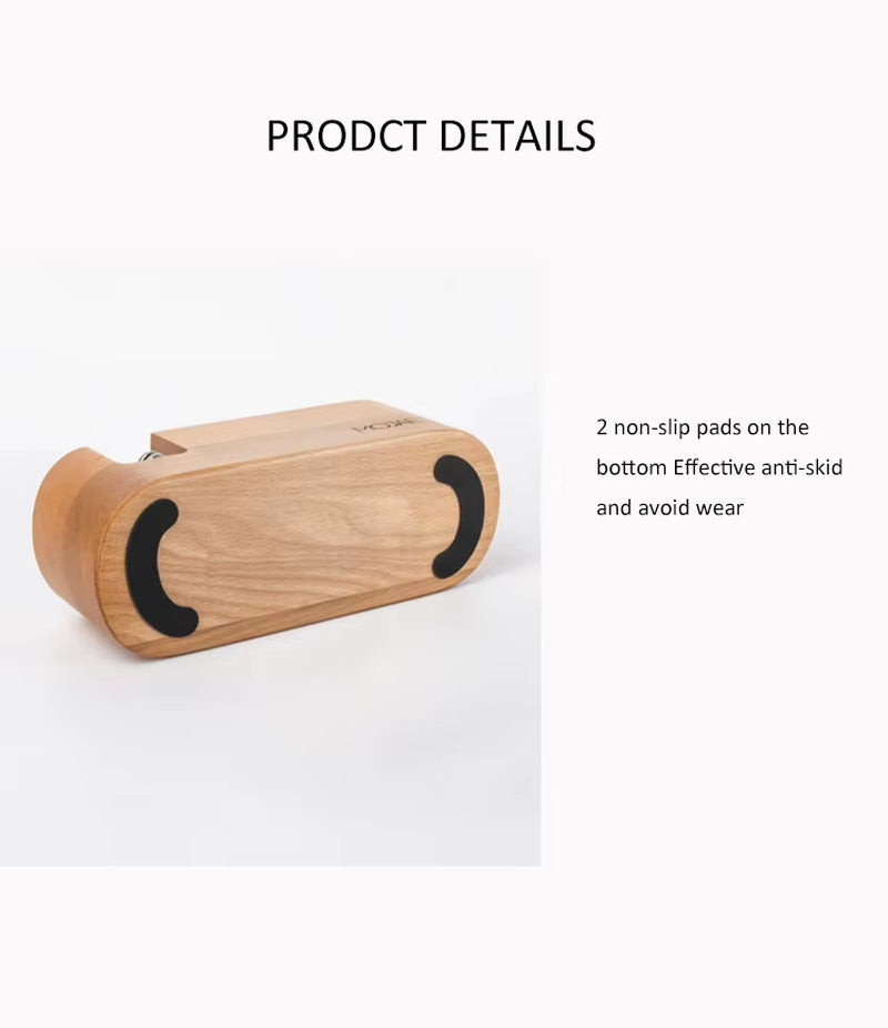 MOJAE 51mm Wooden Coffee Tamper Station with Three Holes - Coffee Tool Holder