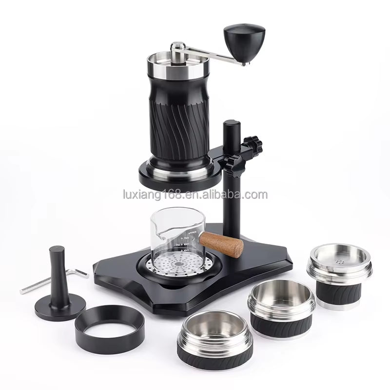 Manual Espresso Coffee Maker - Portable Handheld Machine with 9-12 Bar Pressure for Travel Use