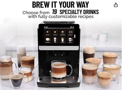 2025 Super Fully-Automatic Espresso Coffee Machine with 19 Drinks