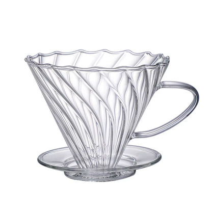 ONE COFFEE ODM Eco-Friendly Glass Carafe 550Ml Durable Handle Integrated Coffee Dripper Serving Server Tea Stocked Europe
