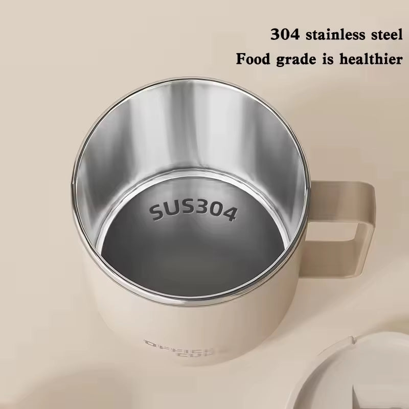Insulated 500ml Stainless Steel Travel Mug with Lid - Vacuum-Sealed Coffee Cup