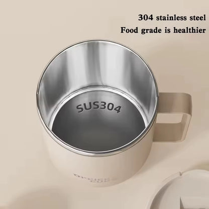 Insulated 500ml Stainless Steel Travel Mug with Lid - Vacuum-Sealed Coffee Cup