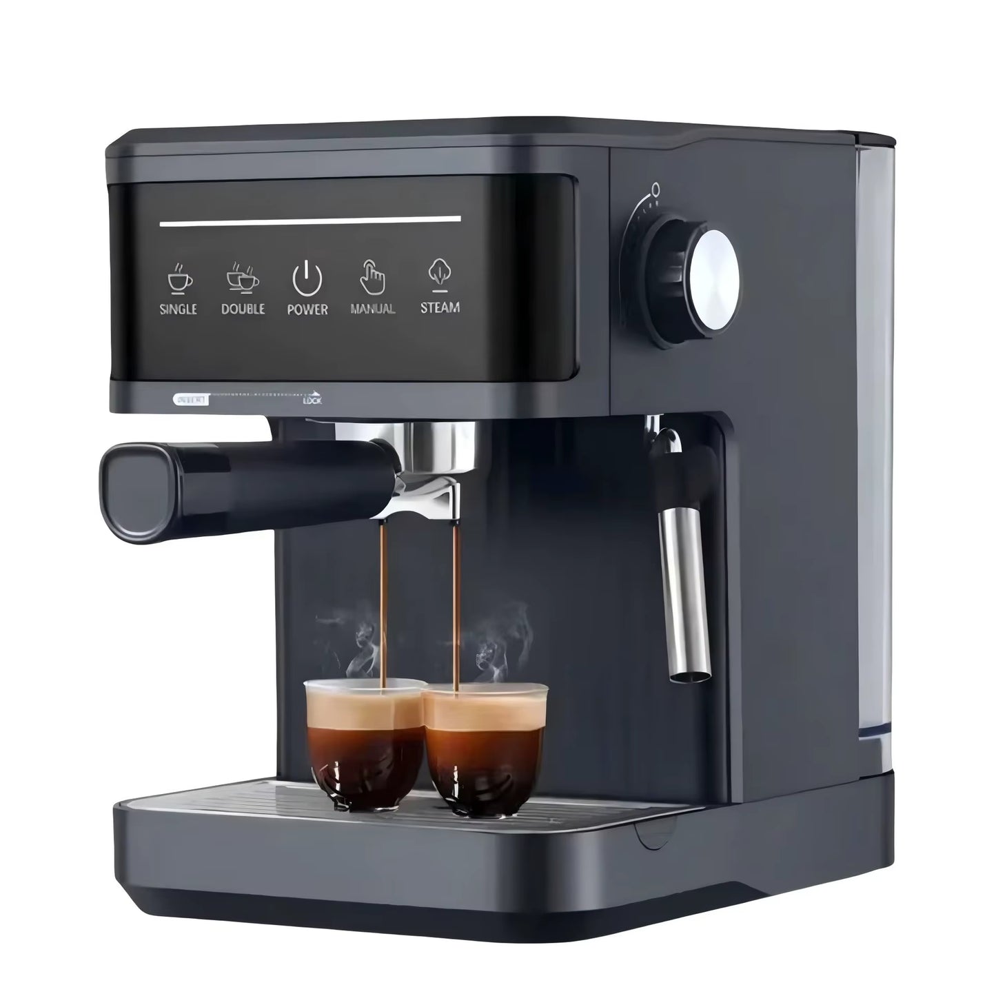 Italian Household Stainless Steel Semi-Automatic Espresso Machine American British European Standard High-Pressure Coffee