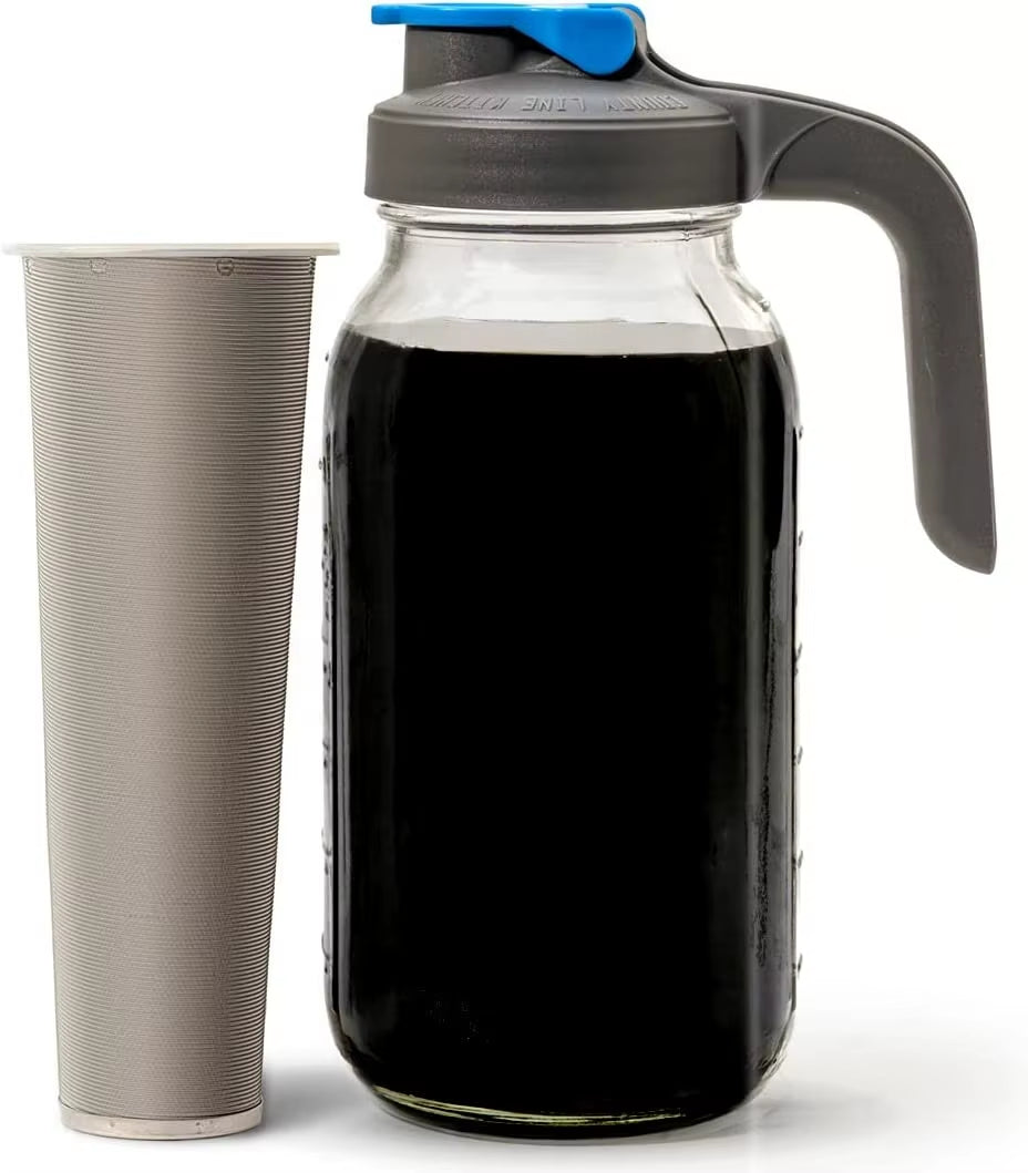 100 150 Micron Cold Brew Coffee Maker Brewer Infuser Mason Jar Stainless Steel Wire Mesh Filter