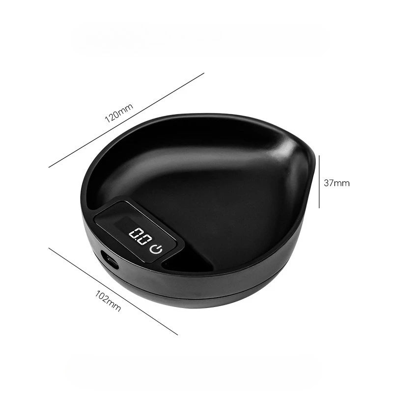 Precision Mini Digital Coffee Scale with 0.1g Accuracy - Portable Espresso Brewing Weighing Scale with Bean Plate for Kitchen and Outdoor Use