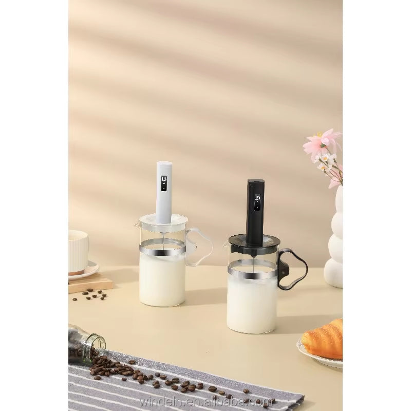 Fushida Automatic Handheld Electric Coffee and Milk Frother with Battery and USB Power Source