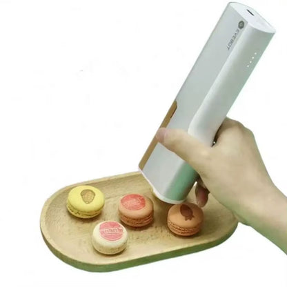 EVEBOT Handheld 3D Food Printing Pen - Professional DIY Cake and Cookie Printer for Creative Bread and Coffee Latte Art