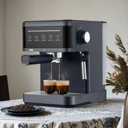 Italian Household Stainless Steel Semi-Automatic Espresso Machine American British European Standard High-Pressure Coffee