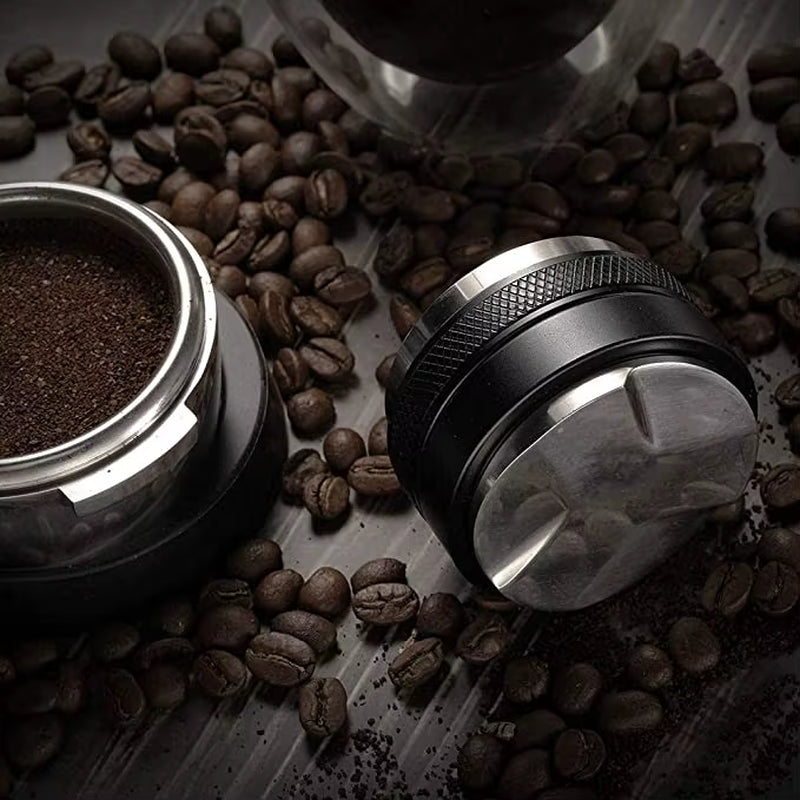 Coffee Distributor Stainless Steel Dual Head Coffee Tamper Adjustable Depth Espresso Hand Coffee Tamper Machine Pressing Tool