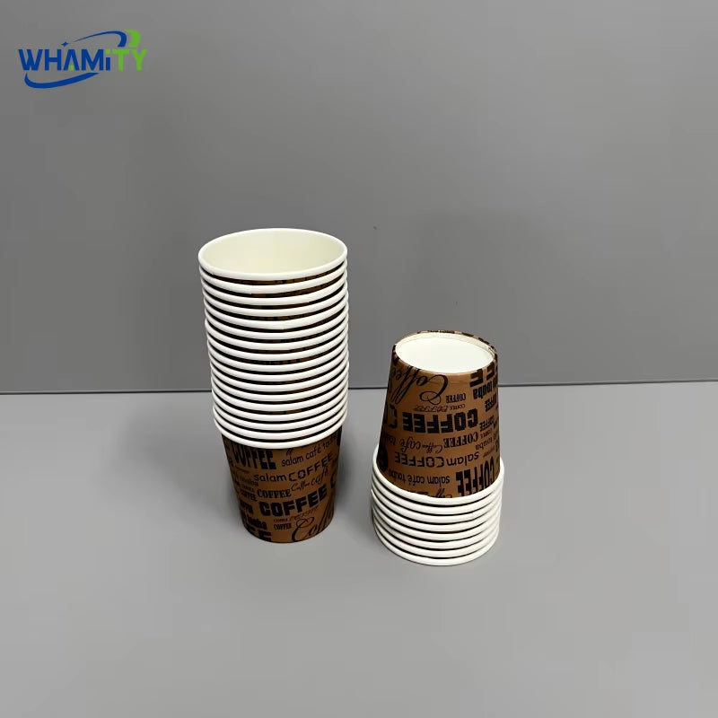 Factory Price Disposable 2.5Oz Coffee Cups Compostable Biodegradable Bubble Tea Juice Beverage Paper Stock Cups