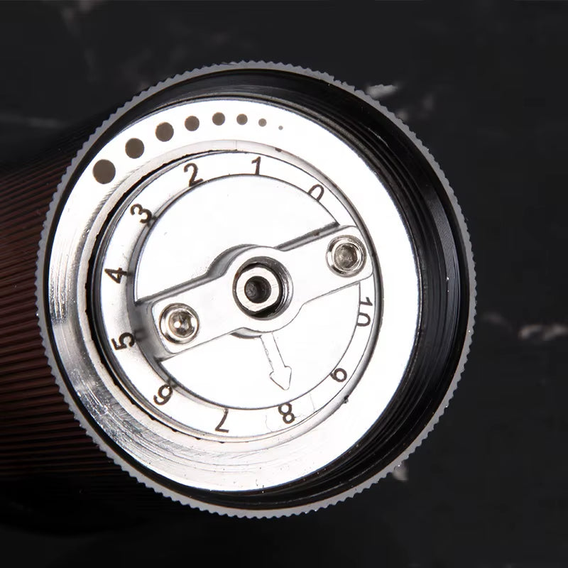 Stainless Steel Manual Coffee Grinder with Adjustable Settings for Home Use - Easy to Clean