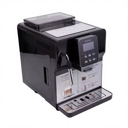 Energy Saving 20 Oz Household Espresso Coffee Vending Machine Semi-Automatic Large Capacity Freshly Ground Brushed Stainless 40